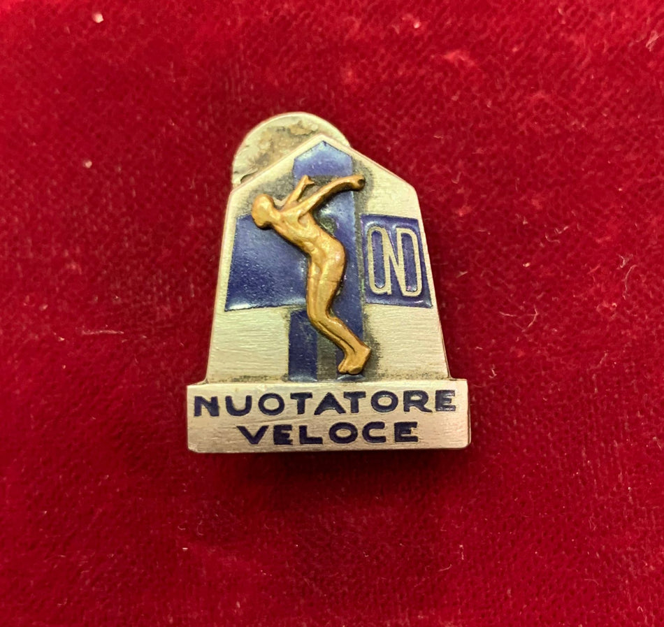 Distintivo Ventennio Fascista O.N.D. "nuotatore Veloce"- Picchiani e Barlacchi