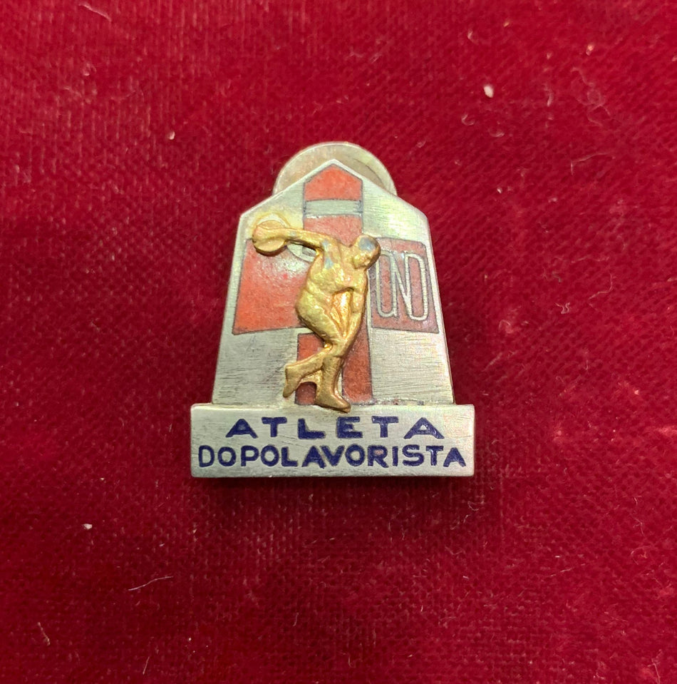 Distintivo Ventennio Fascista O.N.D. "Atleta Dopolavorista"- Picchiani e Barlacchi