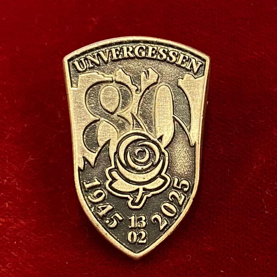 Distintivo commemorativo "80° anniversario dal Bombardamento di Dresda (1945 - 2025)"