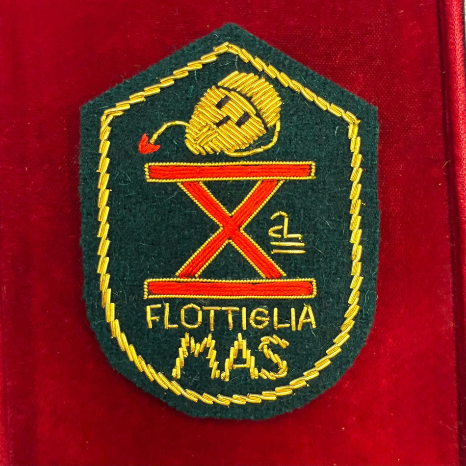 Riproduzione del distintivo ricamato della X^ Flottiglia MAS – Seconda Guerra Mondiale