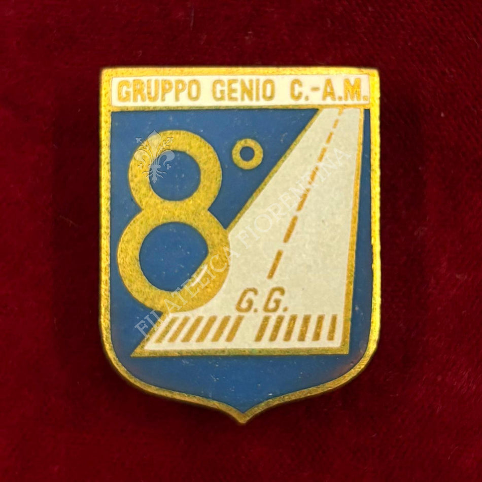 Distintivo "8° Gruppo Genio Campale" - Aeronautica Militare (S. Johnson)