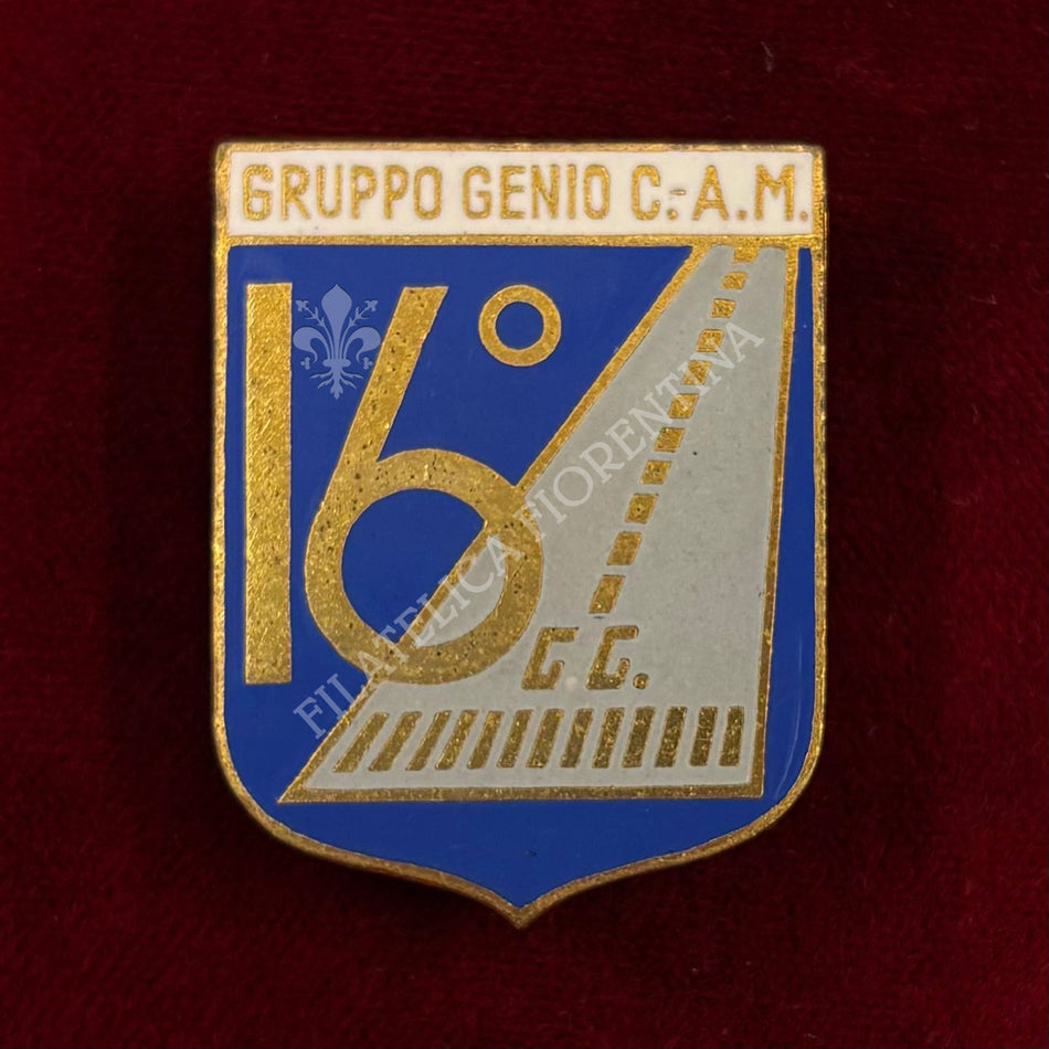 Distintivo "16° Gruppo Genio Campale" - Aeronautica Militare (S. Johnson)