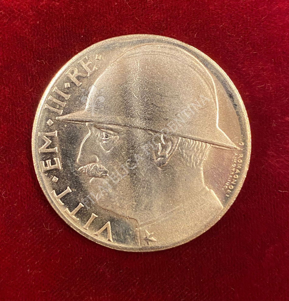 Riproduzione Moneta Regno d'Italia - 20 Lire Fascetto V.E. III 1923