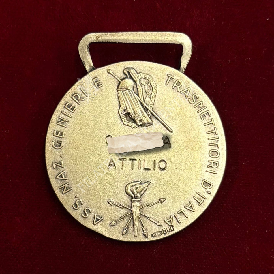Medaglia in argento 800‰ "Associazione Nazionale Genieri e Trasmettitori d'Italia"