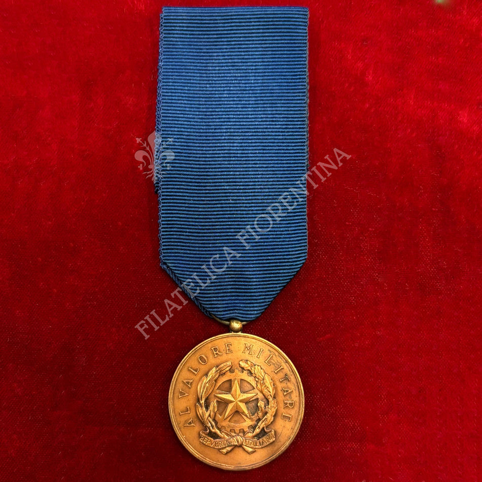 Medaglia "Al Valore Militare" - Repubblica Italiana - Grado bronzo