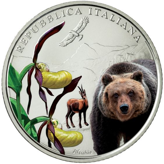Italia 2023 - 5 Euro Argento 925/°°° "100 Anni dell’istituzione del Parco Nazionale d’Abruzzo, Lazio e Molise