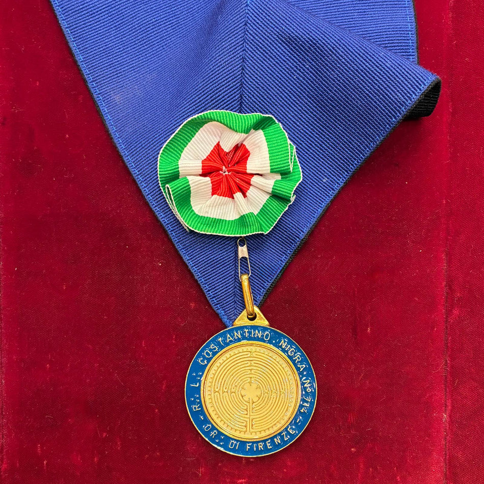 Medaglia Massonica COSTANTINO NIGARA oriente di Firenze