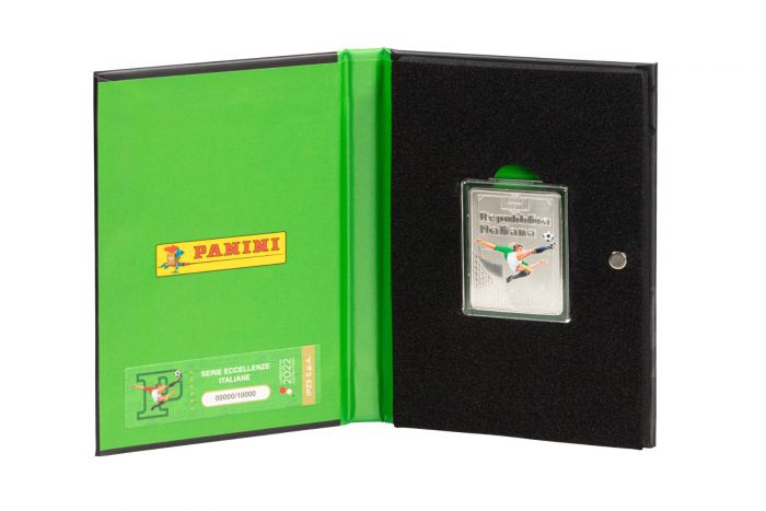 Italia 2022 - 5 Euro Argento 925/°°° Serie Eccellenze Italiane - FIGURINE PANINI - VERDE