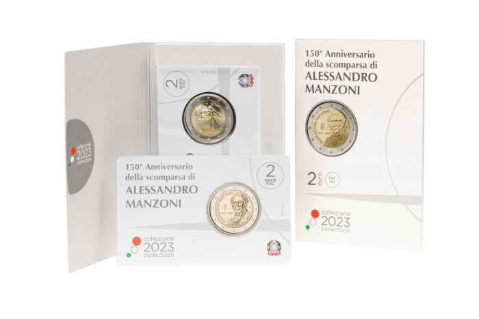Italia 2023 - 2 Euro COINCARD "150 Anniversario della scomparsa di Alessandro Manzoni"