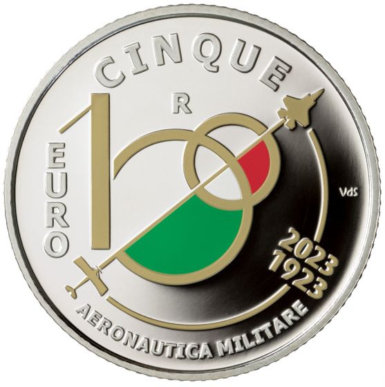 Italia 2023 - 5 Euro Argento 925/°°° "Cento Anni dell’Aeronautica Militare"
