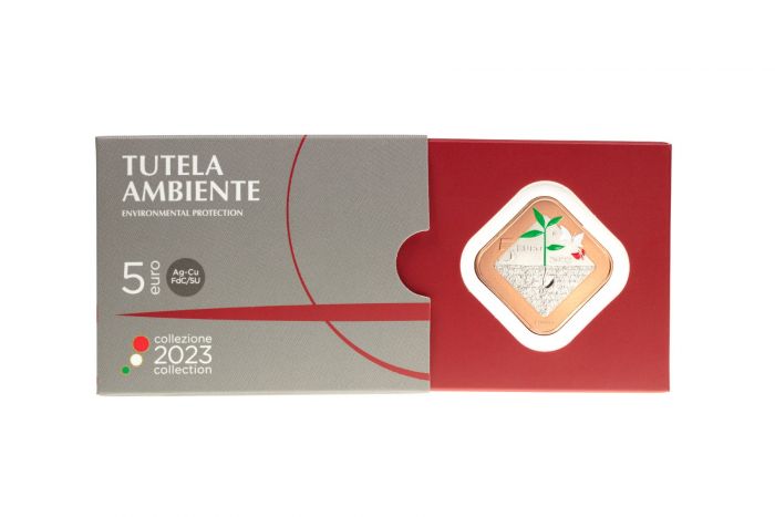 Italia 2023 - 5 Euro Argento e Rame "Tutela dell’ambiente nella Costituzione Italiana"