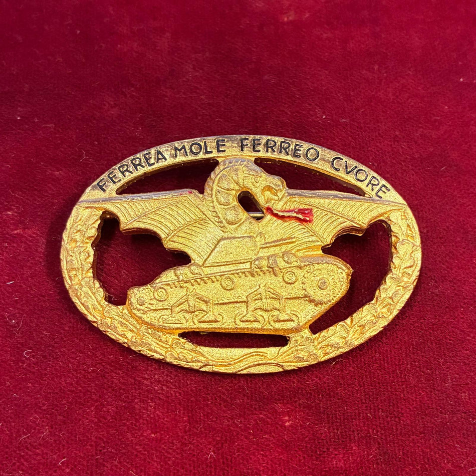 Distintivo Esercito Italiano "Carristi" - FERREA MOLE FERREO CUORE