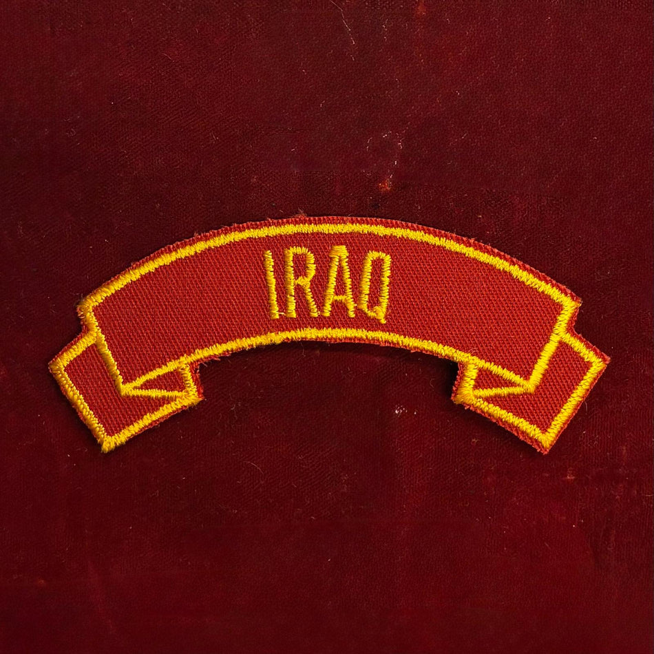 Scritta IRAQ da spalla per l'Operazione " DESERT STORM "