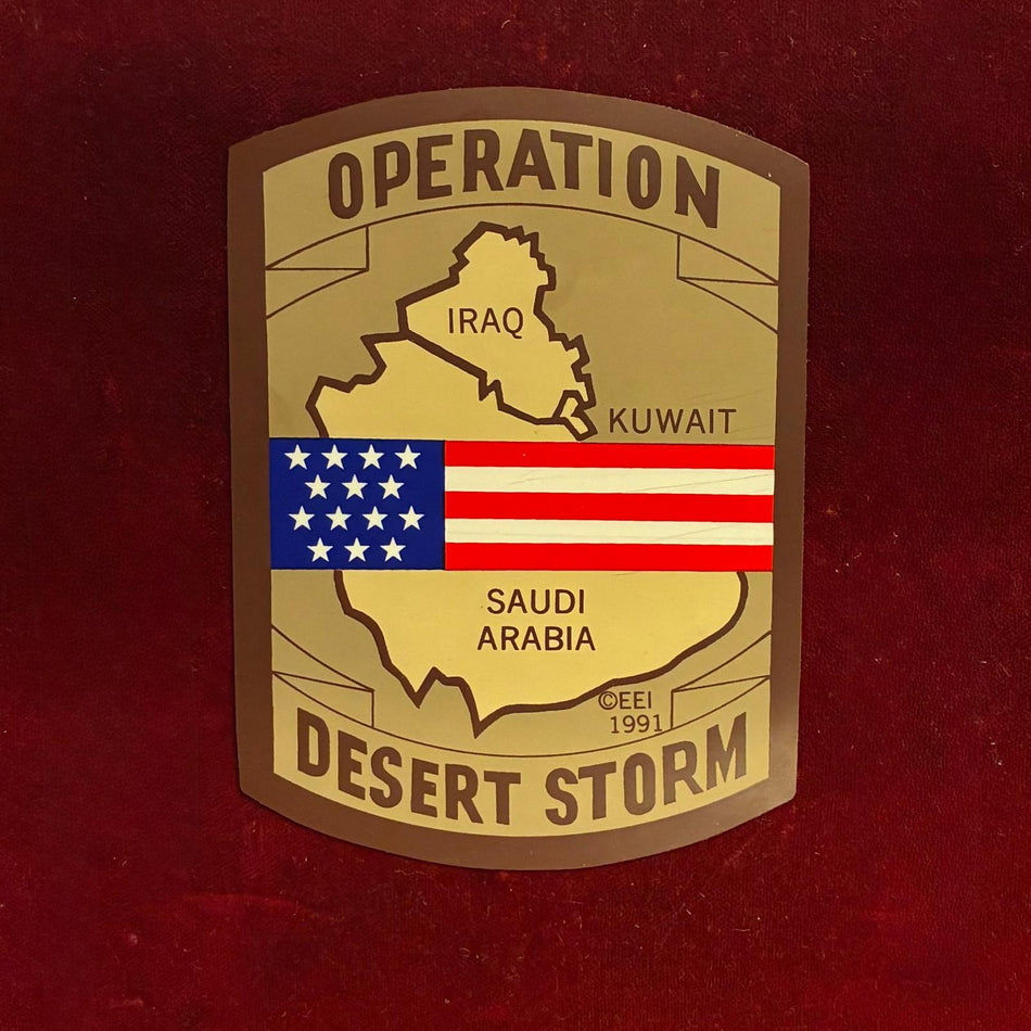 Distintivo commemorativo per l'Operazione " DESERT STROM "  - Modello adesivo