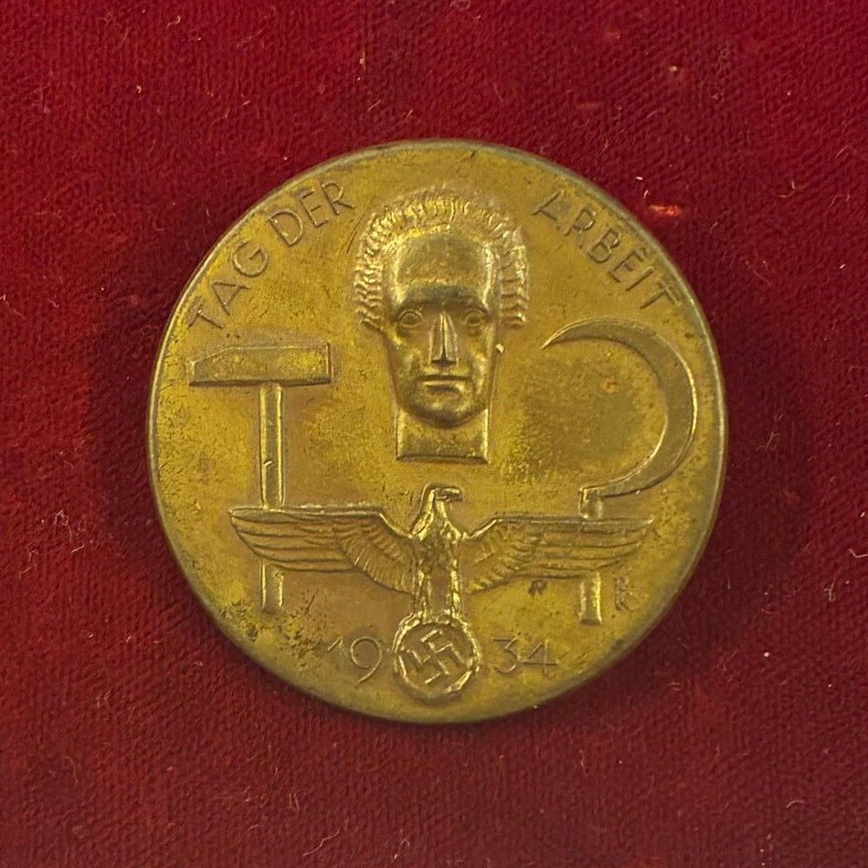 Distintivo originale della Giornata del Lavoro 1934 - TAG DER ARBEIT