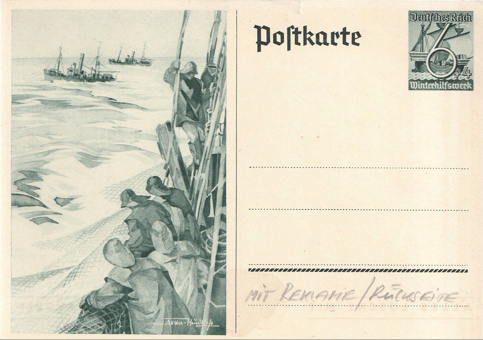 Cartolina propaganda Tedesca "Winterhilfswerk"