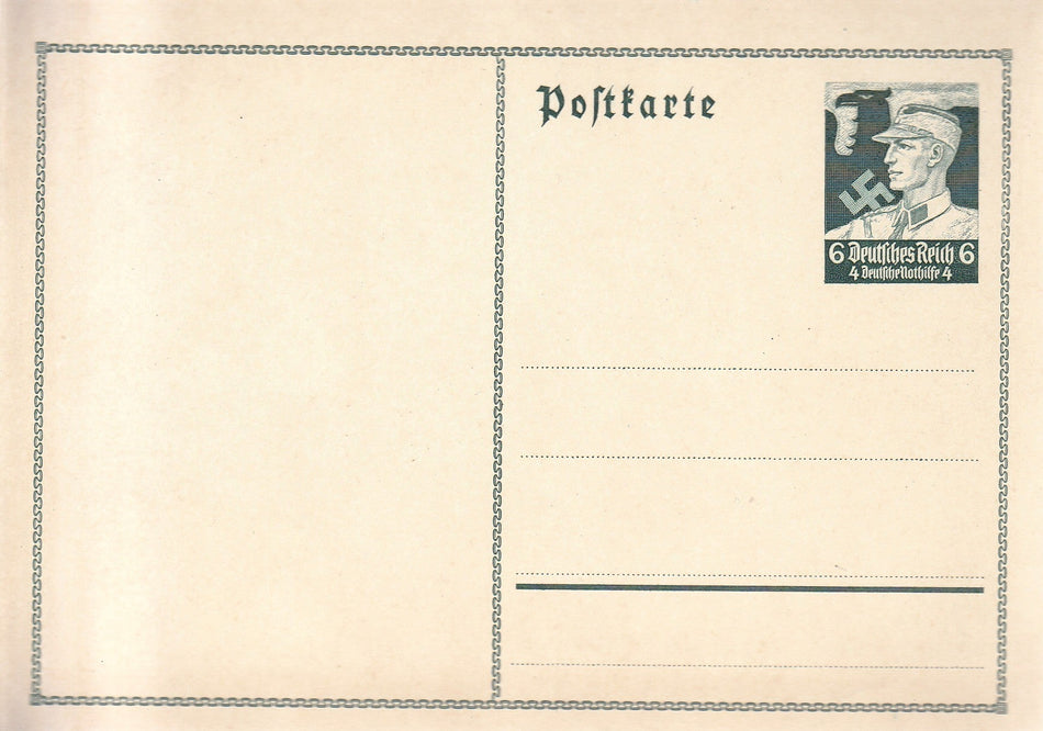 Cartolina propaganda Tedesca "Postkarte - Deutsche Nothilfe - 1934"