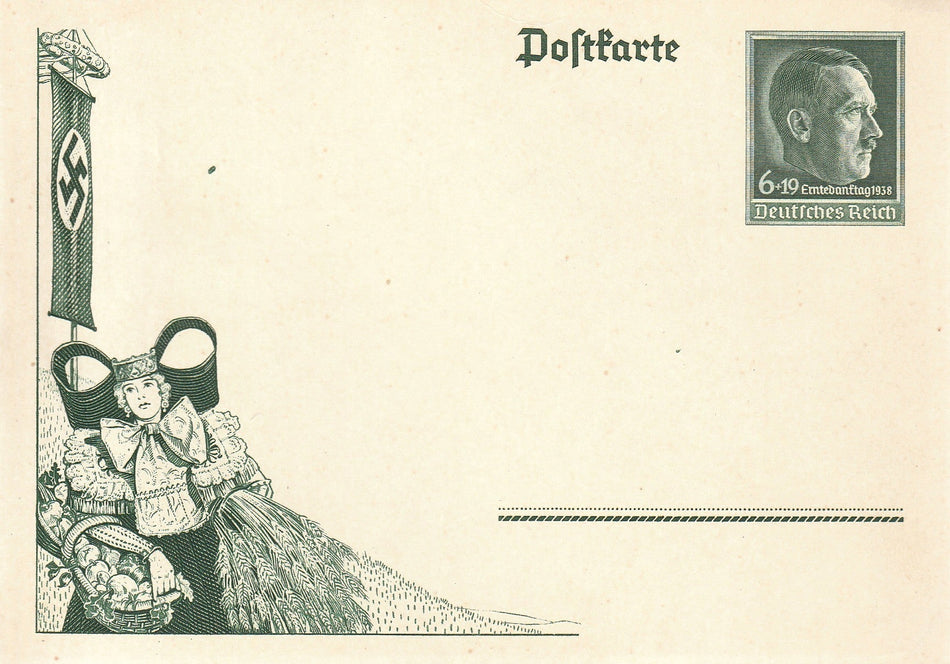 Cartolina propaganda Tedesca "Ernetedanktag - 1938"