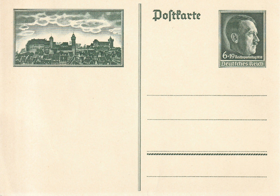 Cartolina propaganda Tedesca "Reichsparteitag - Nürnberg 1938"