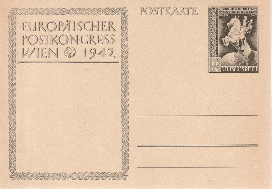 Cartolina postale "Europäischer Postkongress Wien 1942" (Congresso Postale Europeo a Vienna) (Copia)