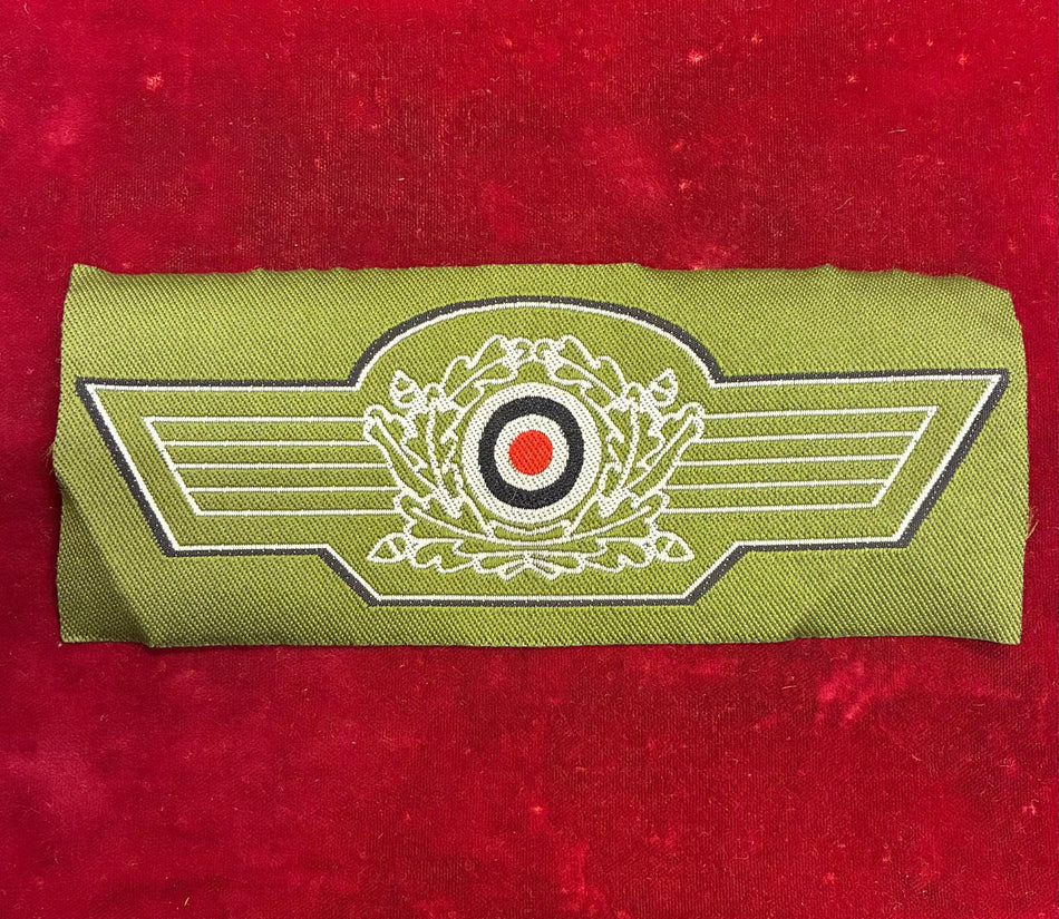 Fregio in seta completo con serto e coccarda dell'Esercito Tedesco