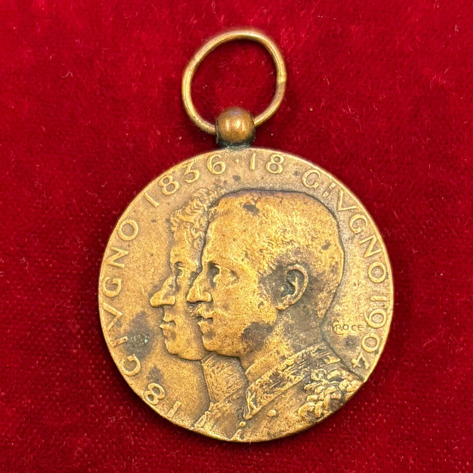 Medaglia commemorativa "68° anniversario Corpo dei Bersaglieri 1836 - 1904"