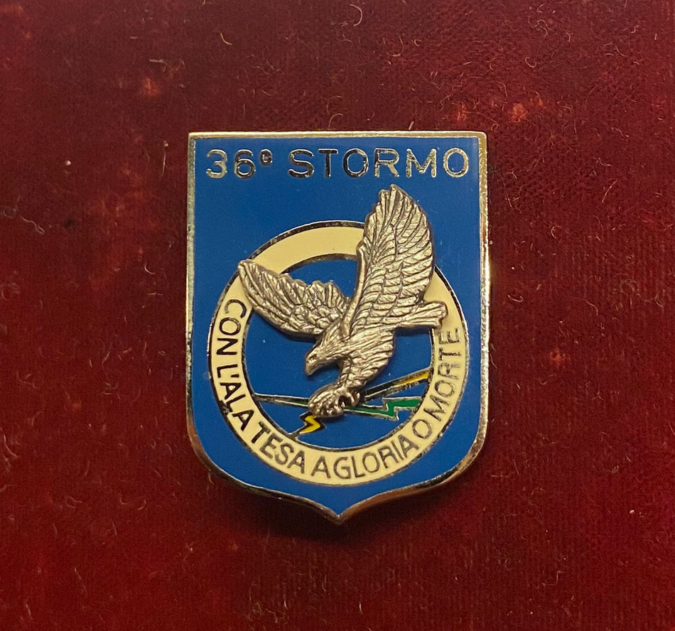 Aeronautica Militare Italiana - Distintivo reparto caccia "36° Stormo" - modello numerato
