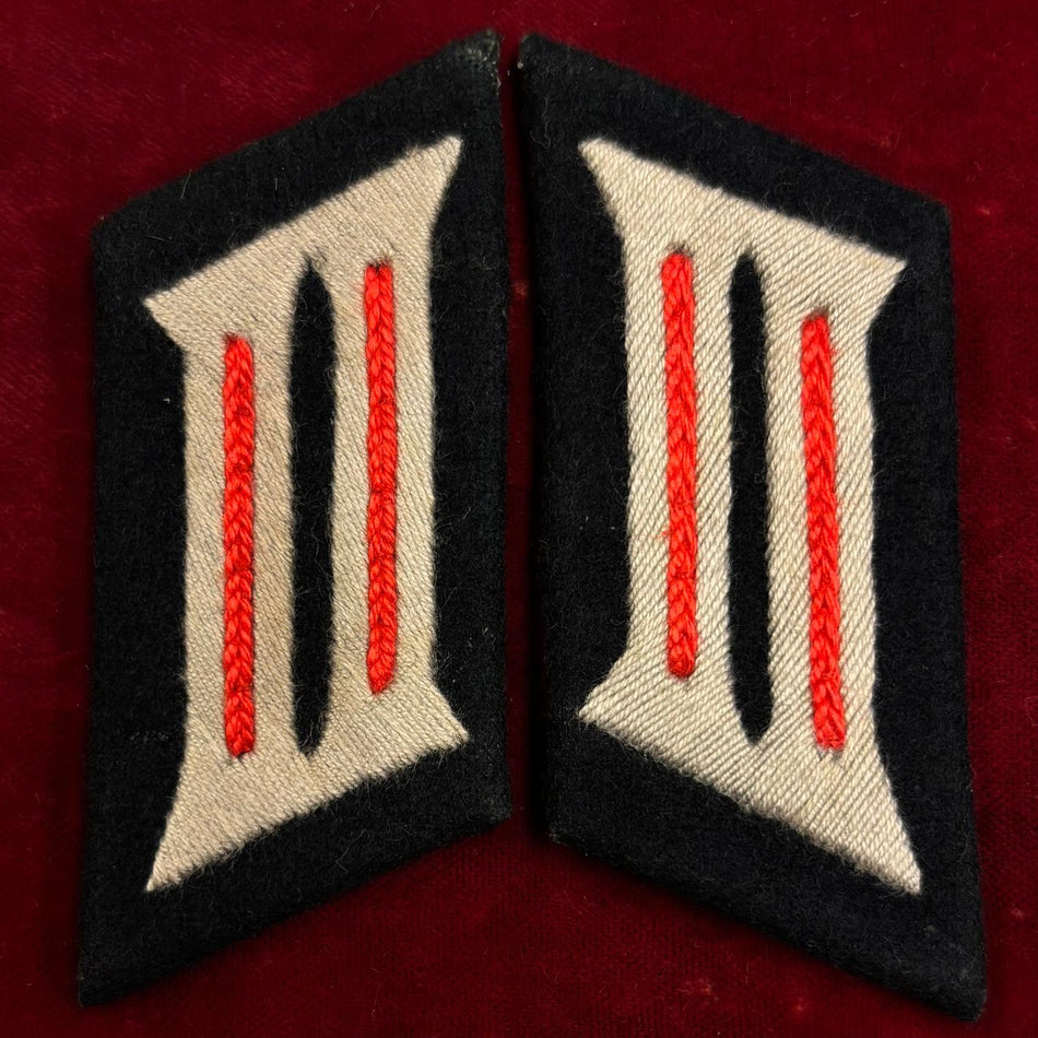 Mostrina Reparti Artiglieria modello 1936 - Waffenfarbe rosso