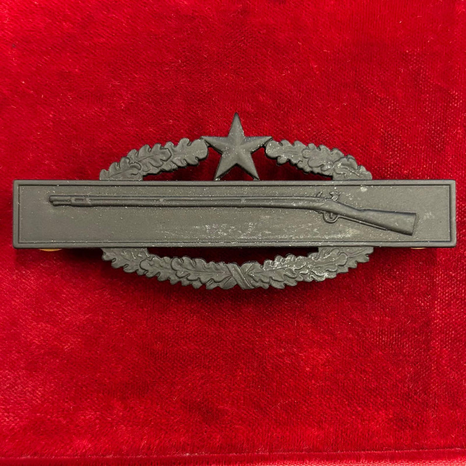 U.S. Army - Distintivo da petto "Combat Infantry 2nd Award" - in metallo nero