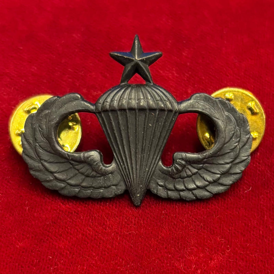 U.S. Army - Brevetto da Paracadutista "Senior Parachutist" - in metallo nero