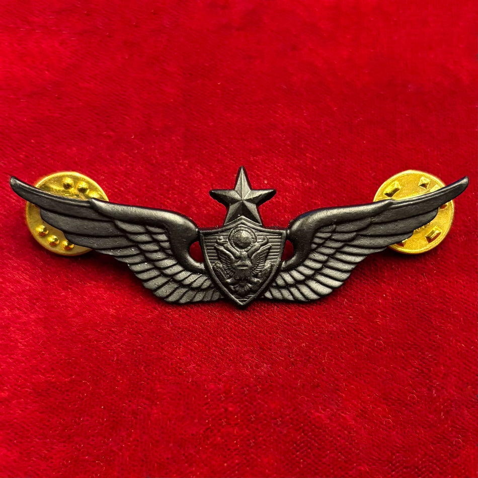 U.S. Army - Brevetto "Aircraft Crewman - Senior" - in metallo nero