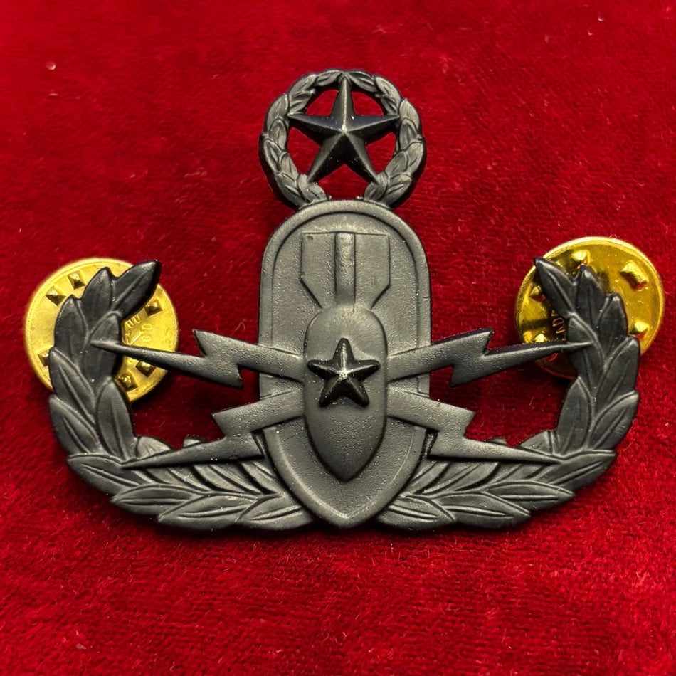 U.S. Army - Brevetto "Explosive Ordnance Disposal - Master" - in metallo nero
