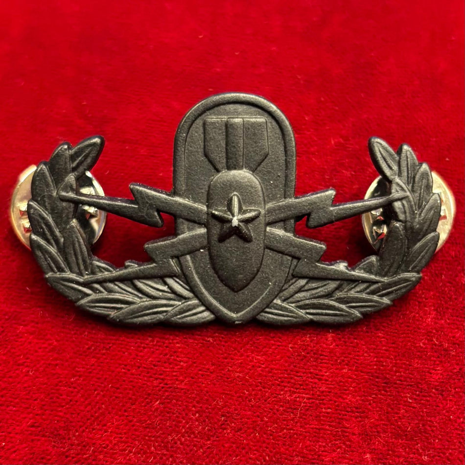 U.S. Army - Brevetto "Explosive Ordnance Disposal - Senior" - in metallo nero