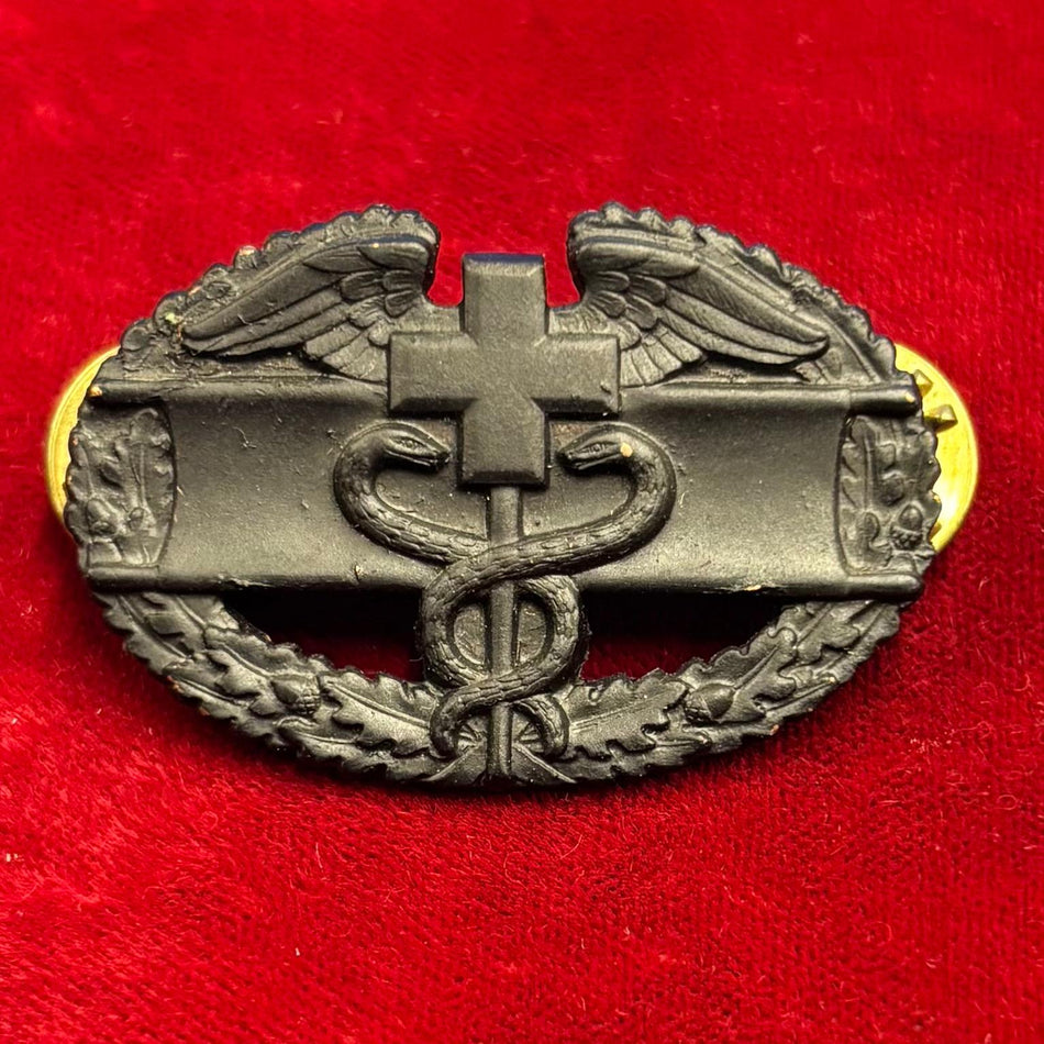 U.S. Army - Brevetto "Combat Medical" - in metallo nero