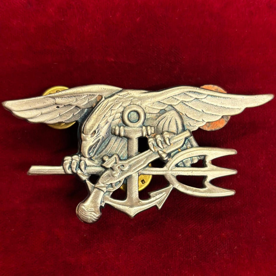 U.S. Navy - Brevetto argentato "Special Warfare / SEAL Trident" - (Forze di guerra speciale navale)