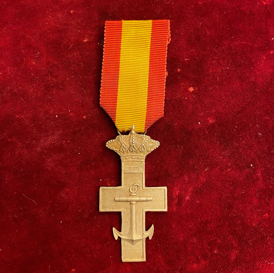 Spagna - Ordine al Merito Navale - Croce d'argento modello bianco (1871 - 1931)