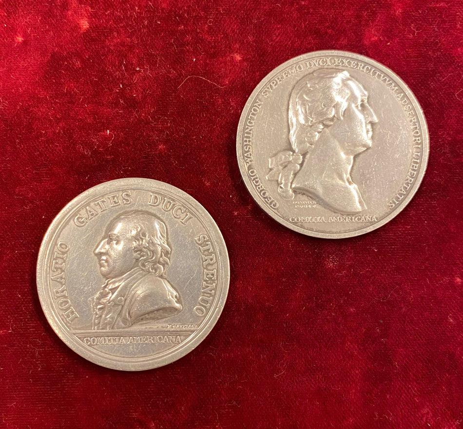 Stati Uniti - Coppia di medaglie commemorative americane - Washington / Horatio Gates