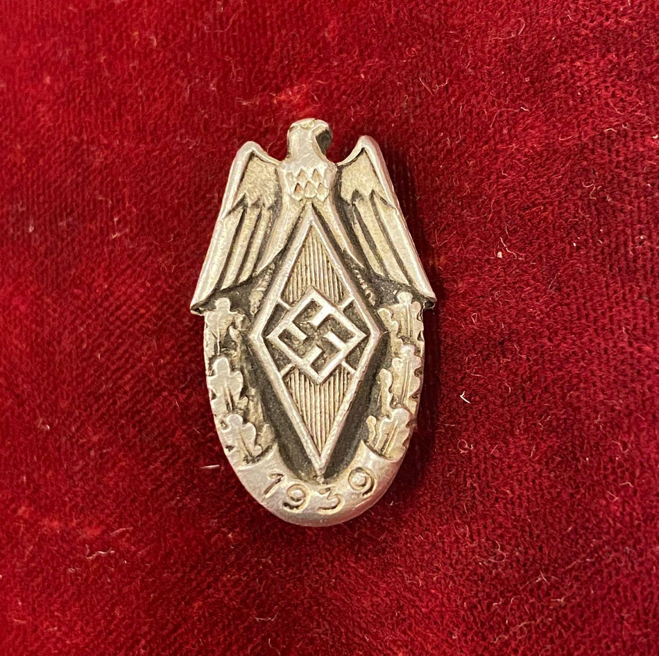 Germania Terzo Reich - Distintivo da partecipante alla Hitlerjugend per evento sportivo - 1939