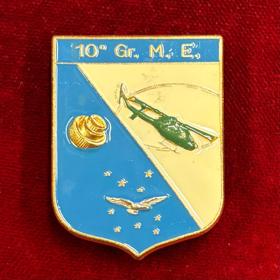 Distintivo "10° Gr. M. E. (10° Gruppo Manutenzione Elicotteri) " - Aeronautica Militare