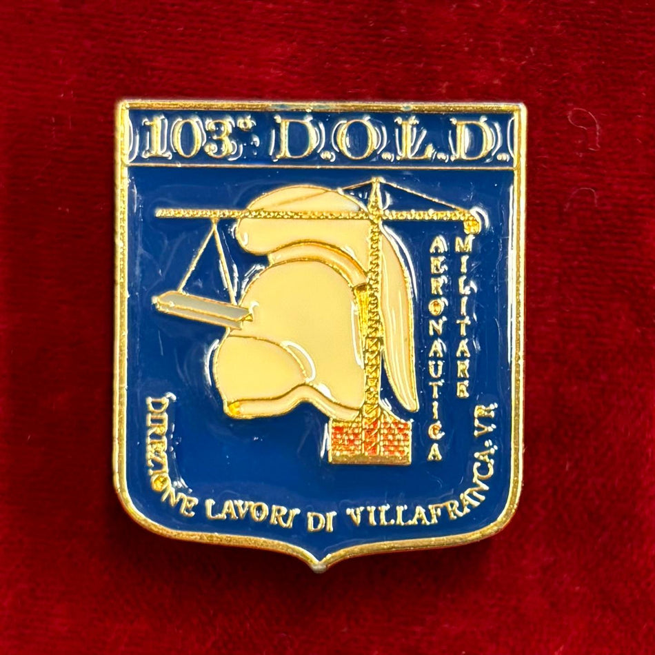 Distintivo "103° D.O.L.D. (Distaccamento Ordinario Lavori Demanio) di Villafranca" - Aeronautica Militare