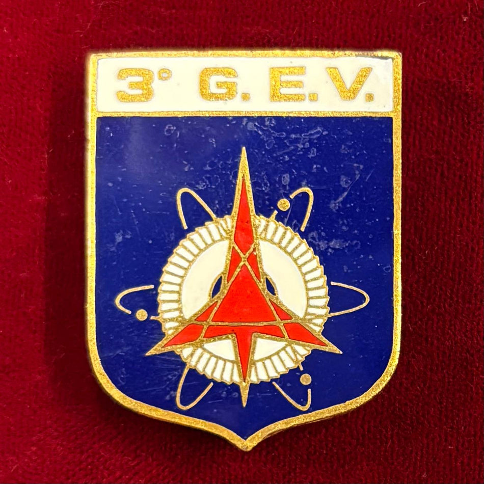Distintivo numerato "3° G.E.V. (Gruppo Efficienza Velivoli)" - Aeronautica Militare - (S. Johnson)