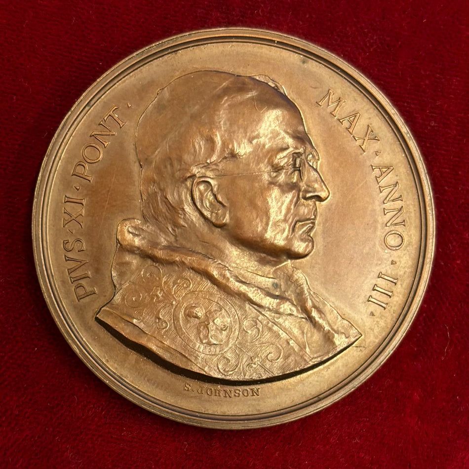 Medaglia "Papa Pio XI Anno III - Riconoscimento Giuridico Italiano all'Università Cattolica del Sacro Cuore"