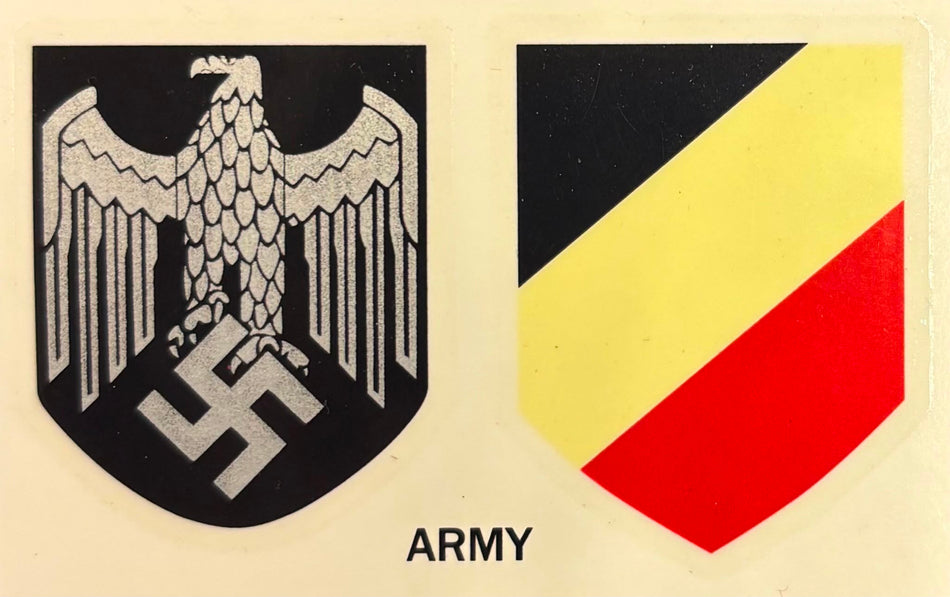 Decal per elmetto - Esercito/Wehrmacht - Sfondo bianco - Terzo Reich