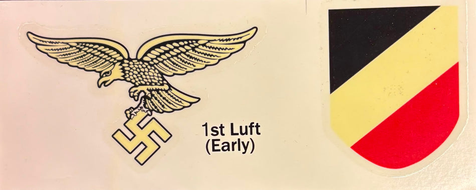 Decal della Luftwaffe 1° tipo - Sfondo bianco