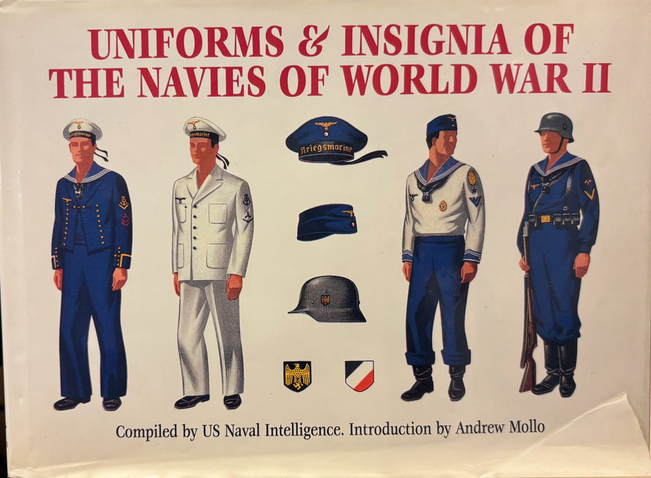 Libro "Uniforms & Insignia of the Navies of World War II: Compiled by US Naval Intelligence"