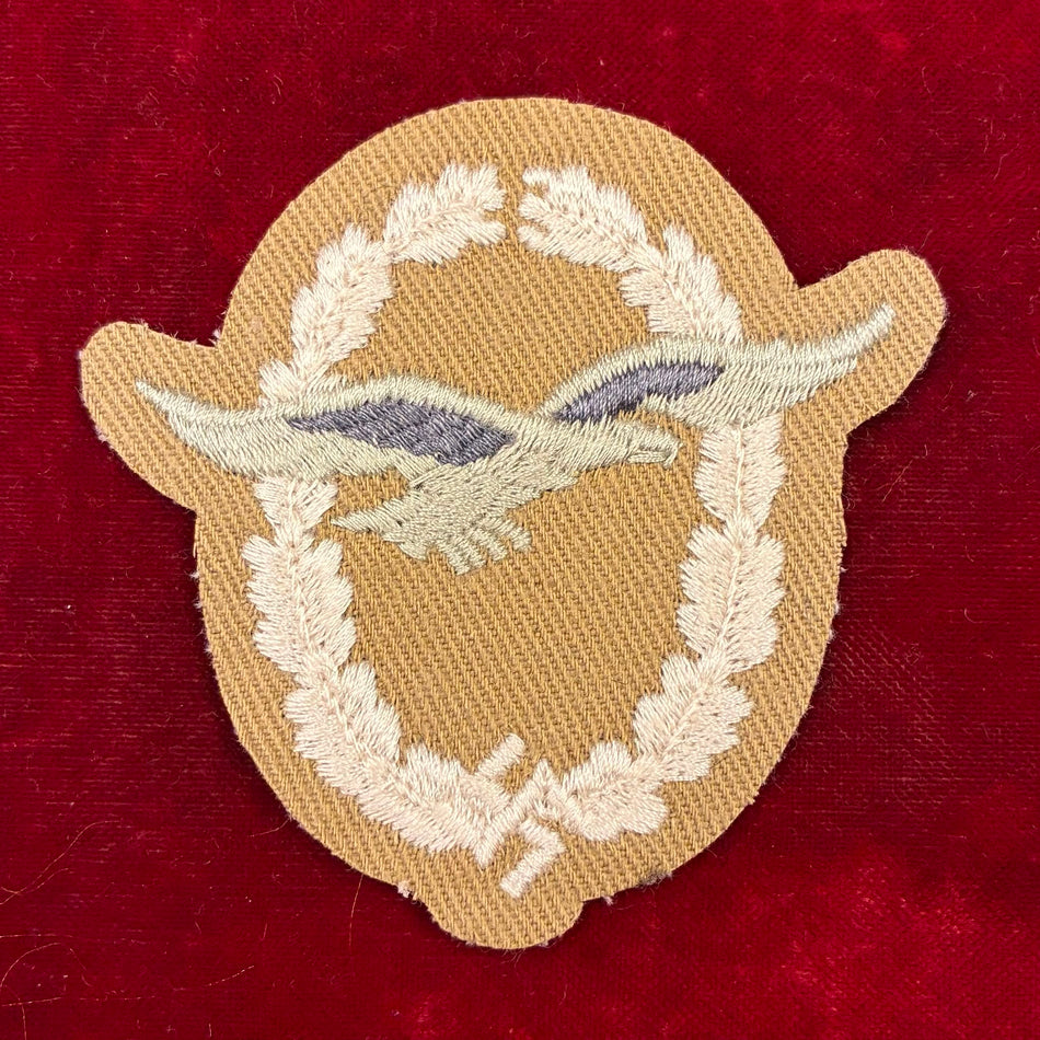 Brevetto da petto Pilota Aliante Luftwaffe - Modello tropicale "DAK"