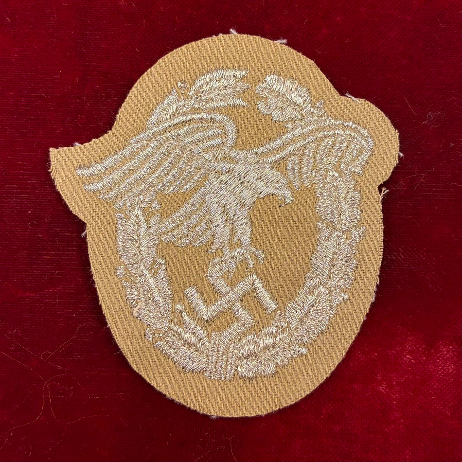 Brevetto da braccio per Pilota Osservatore Ufficiale della Luftwaffe modello tropicale
