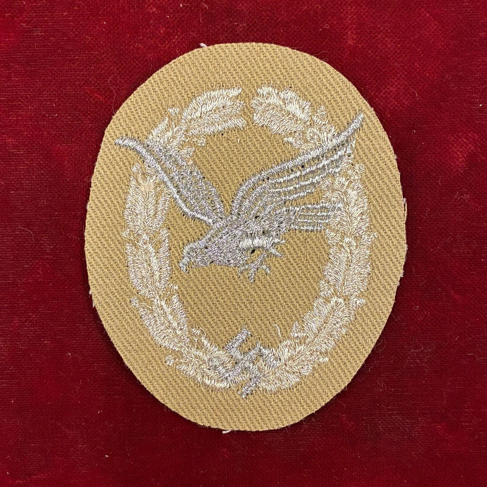 Brevetto da braccio per Ufficiali armieri della Luftwaffe - Modello tropicale " DAK "