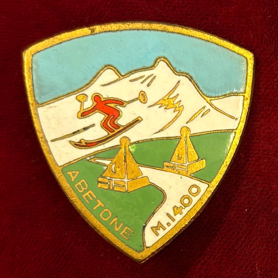 Distintivo a tema Montagna "Abetone m. 1400" - Labor
