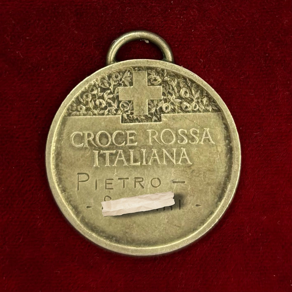 Medaglia nominativa in argento "Croce Rossa Italiana" (Zecca)